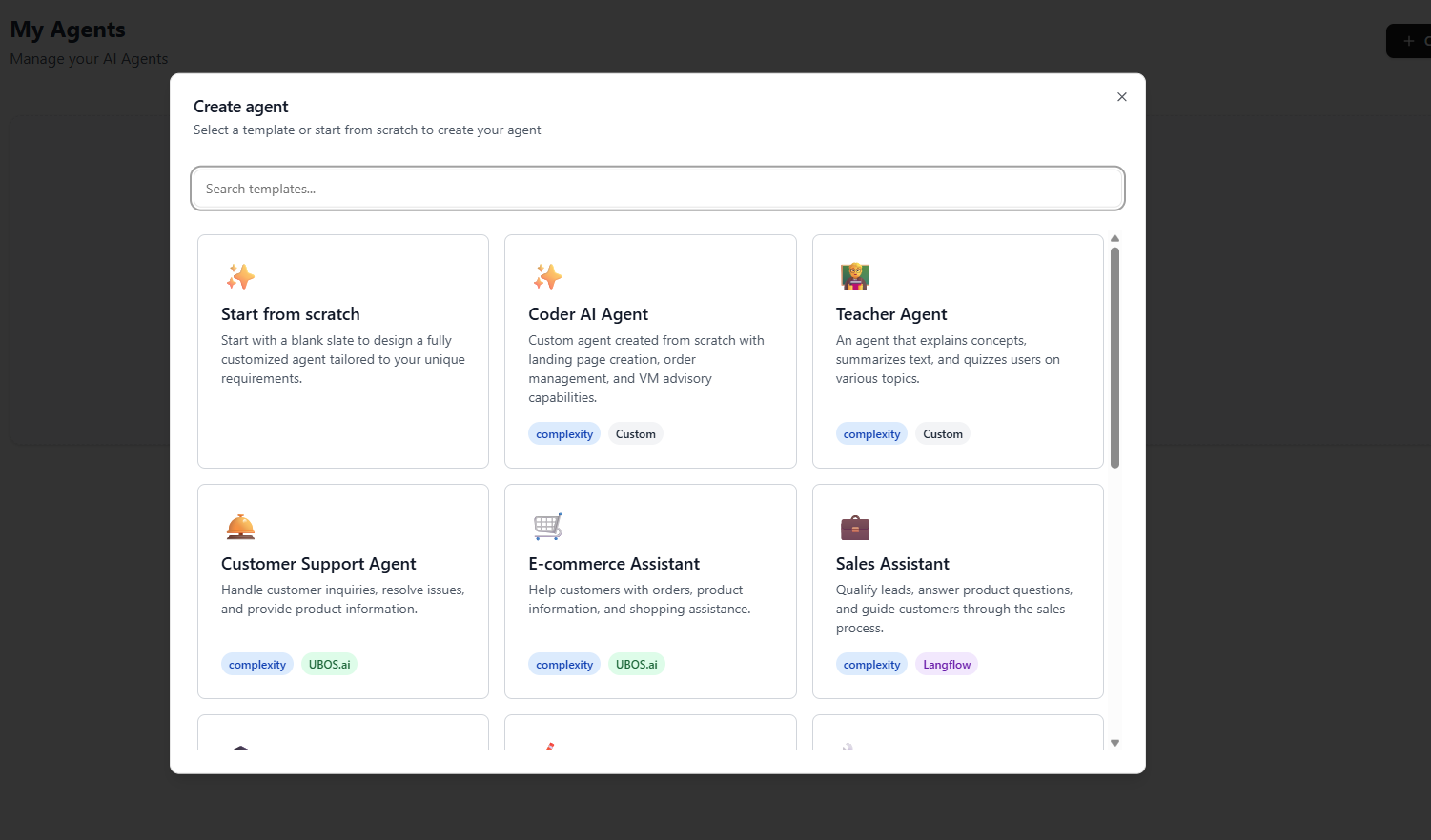 Create New Agent