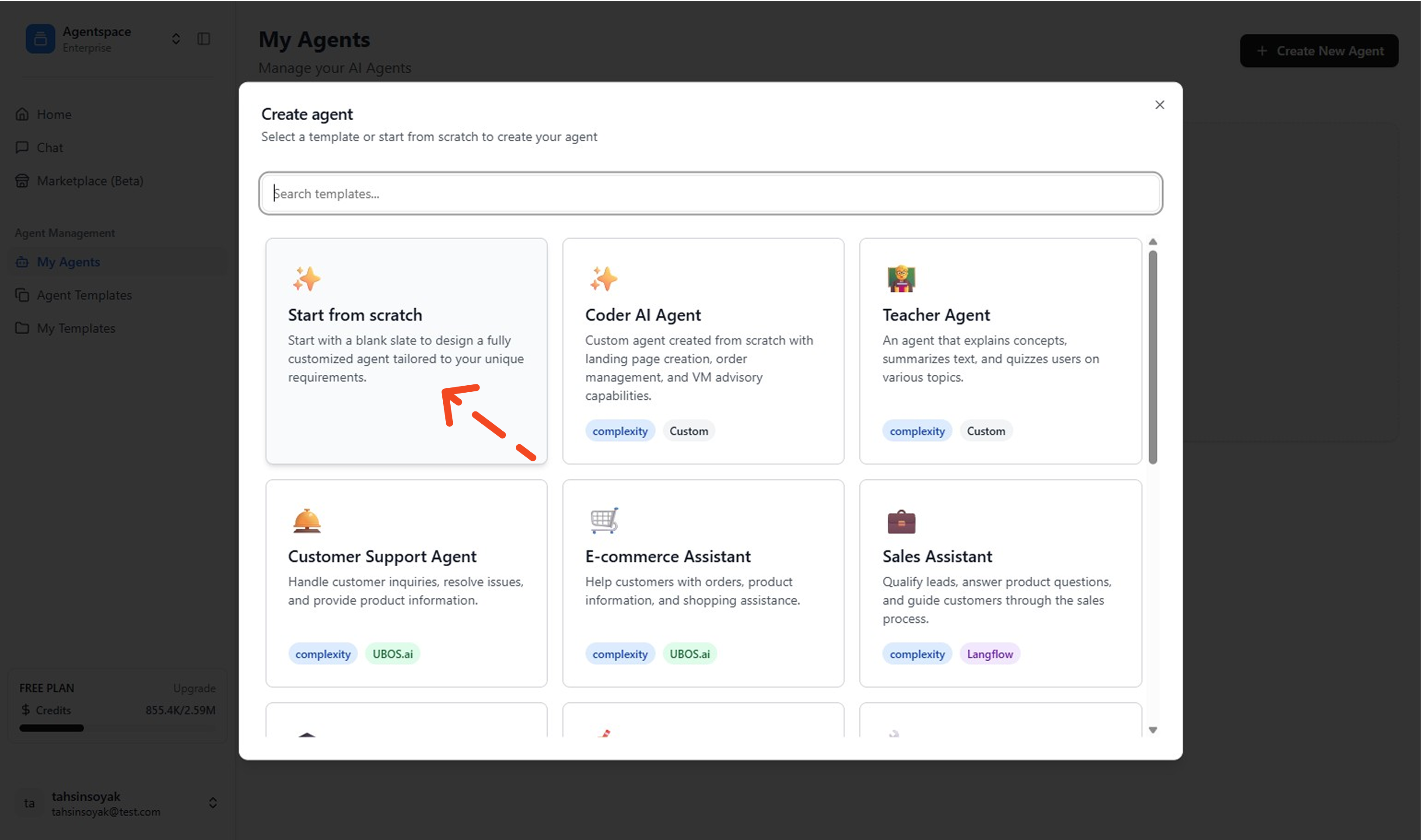 Create New Agent