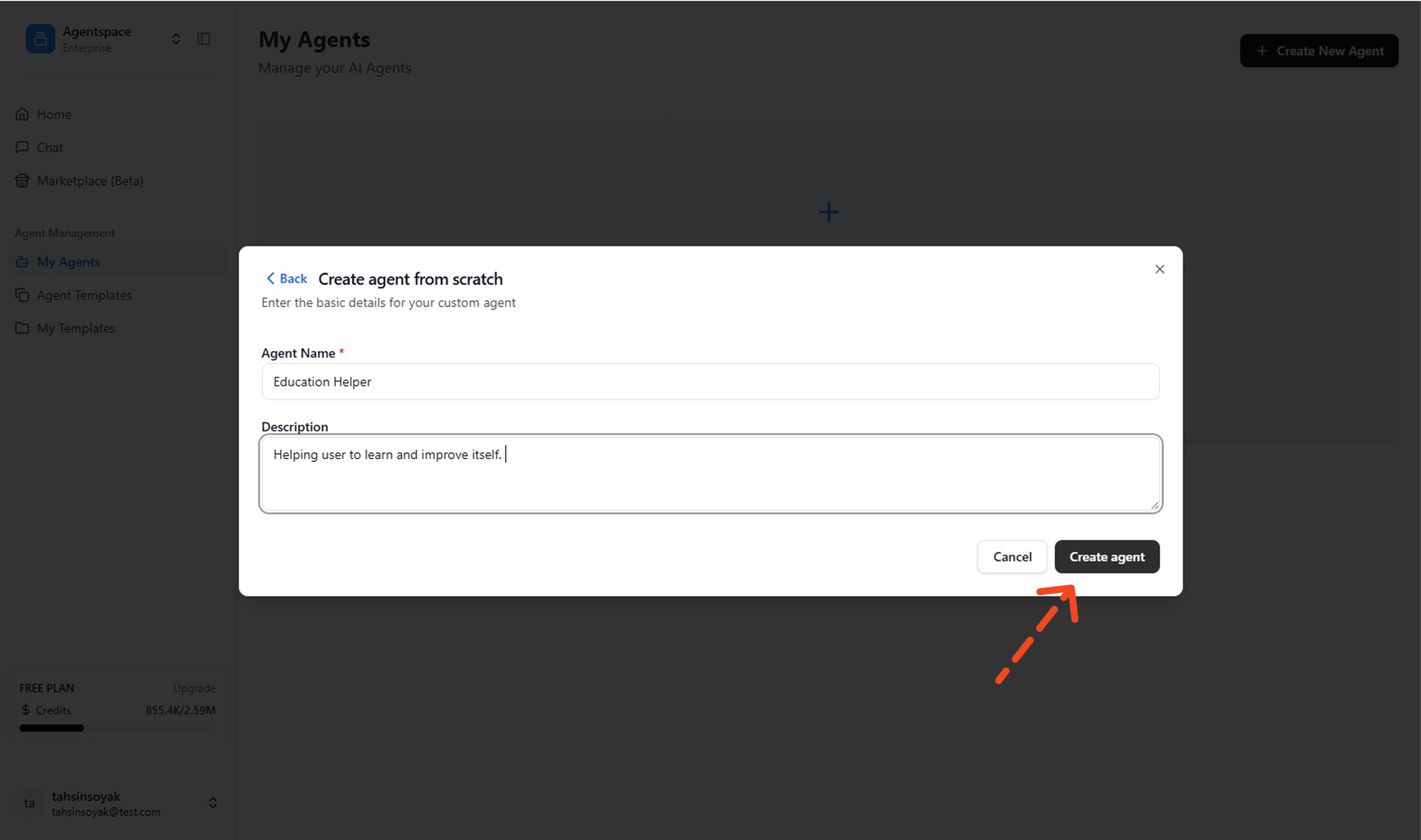 Create New Agent