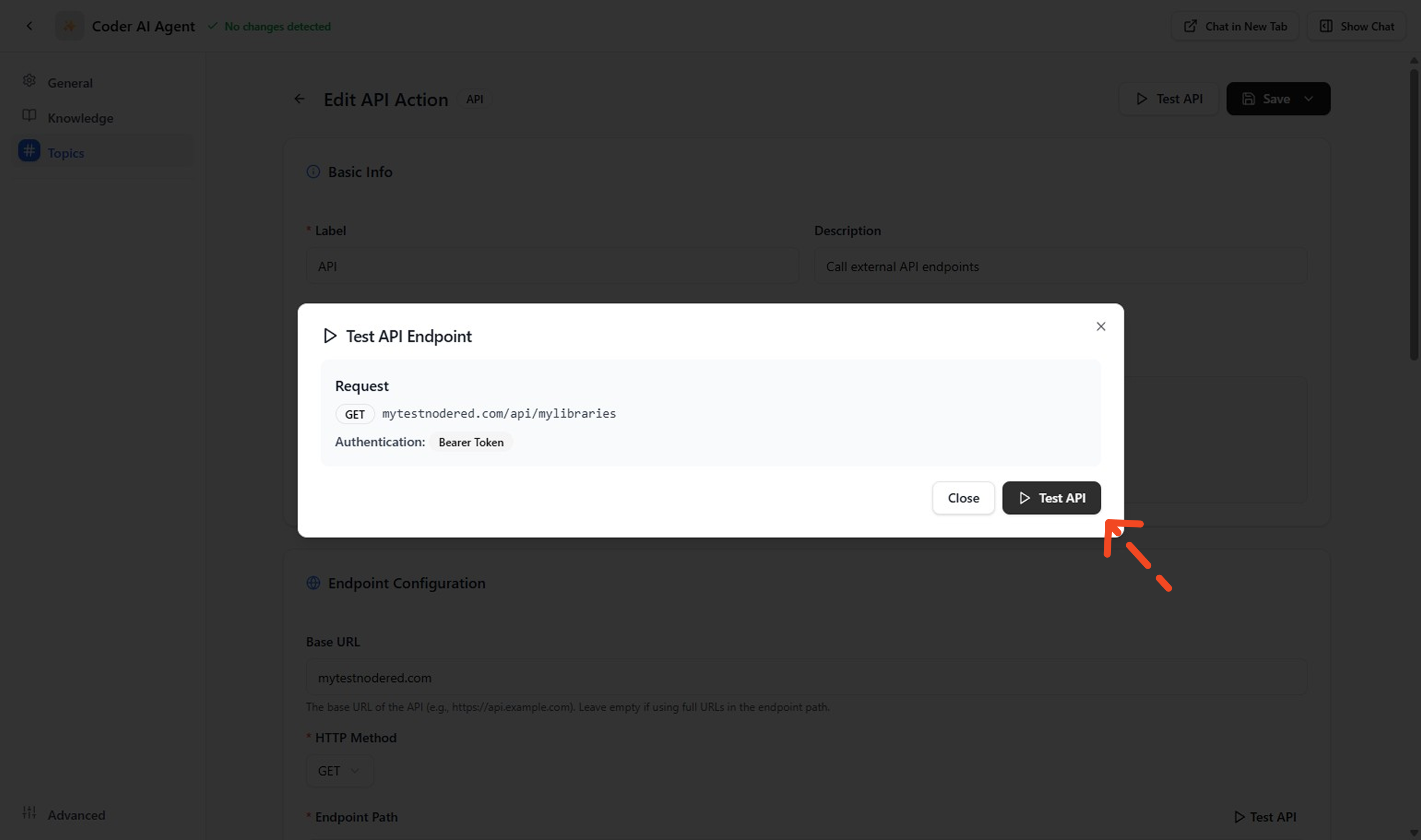 Test Connection by Using Connection