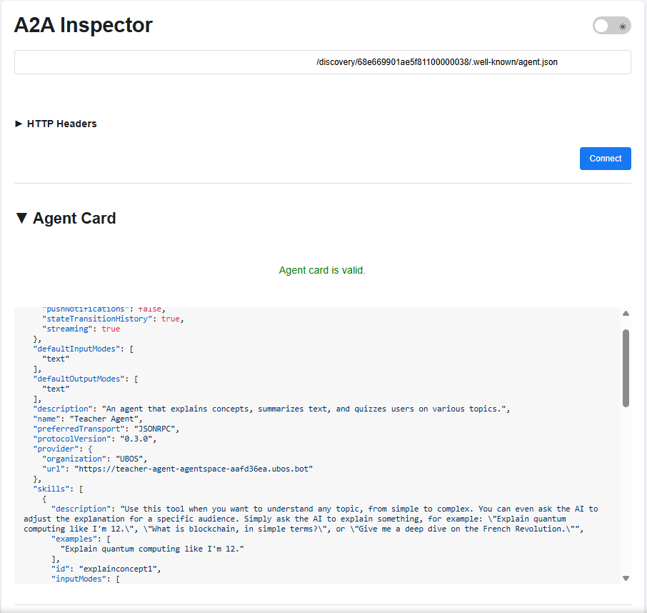 Agent Card Discovery