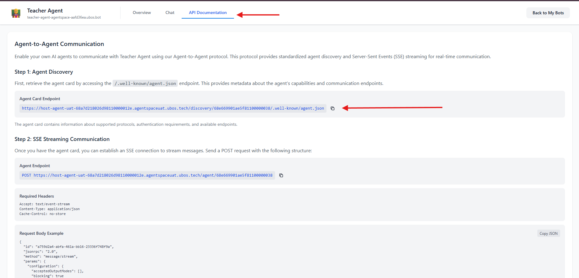 Agent Card URL Location
