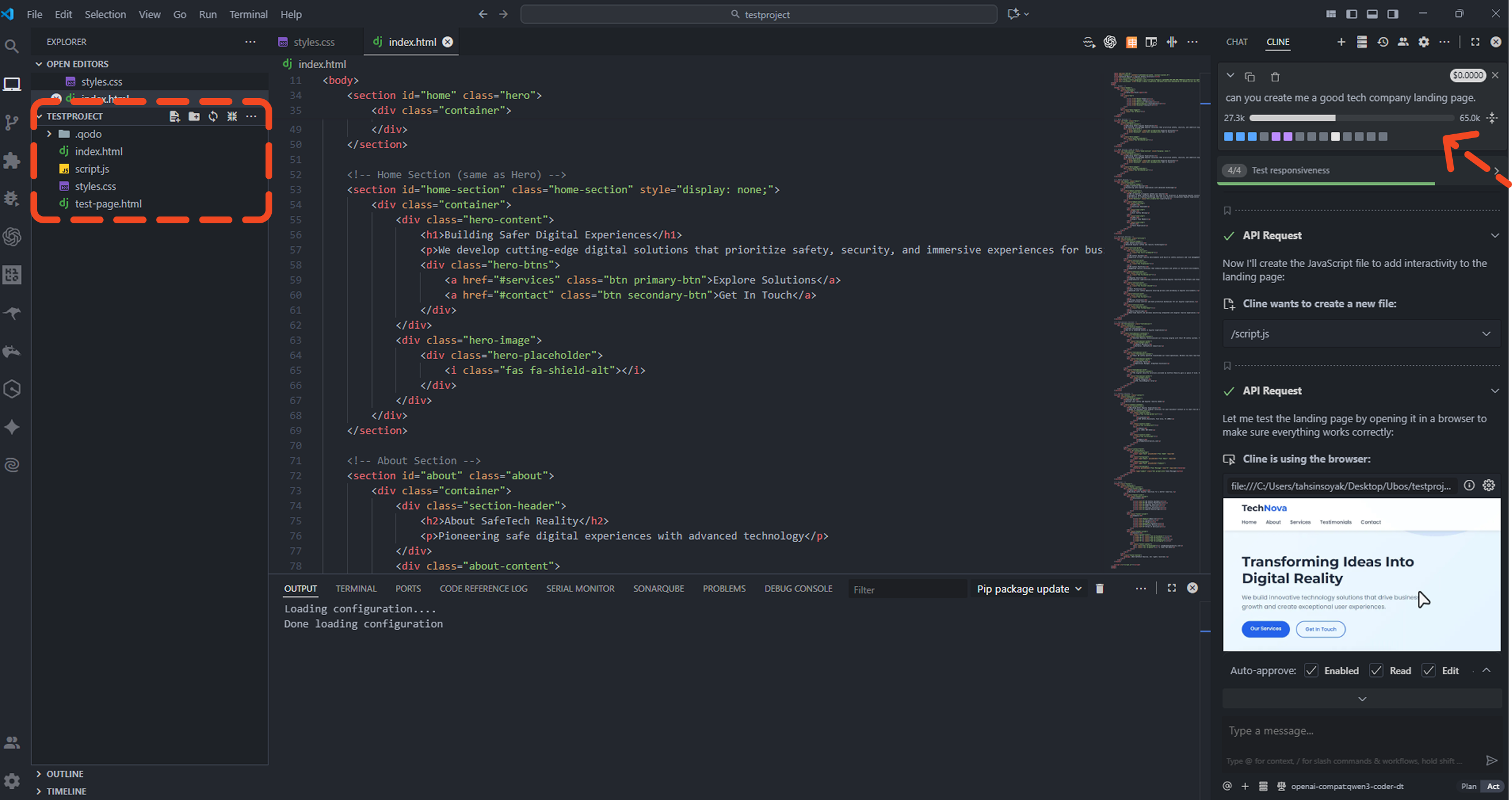 Ask Questions and Test